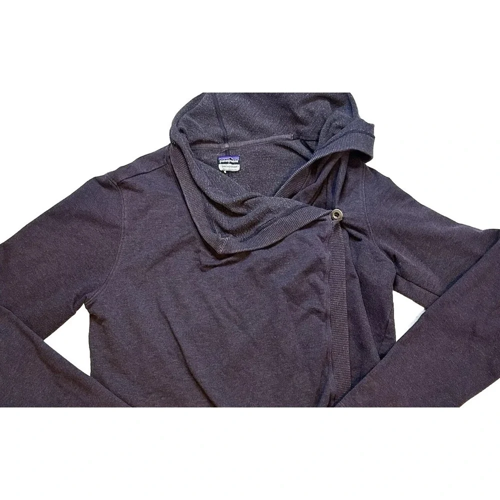 Patagonia Women's - Size SMALL -  'At Sea Wrap' Sweater Cardigan - Grayish/Blue